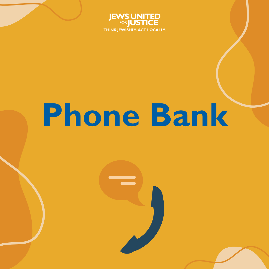 Phone bank text with graphic of a phone
